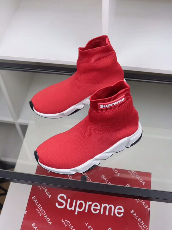 Balenciaga X Supreme Speed Runner Sock Red